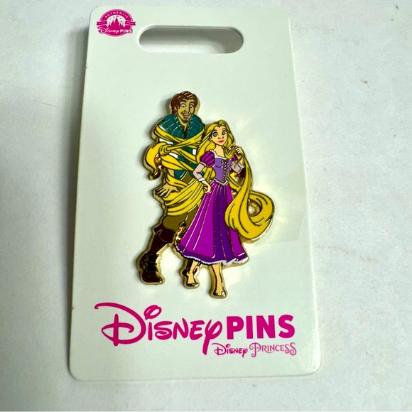 NWT. Disney pin trading Rapunzel and Flynn pin. Rapunzel and all of hair - Picture 2 of 6